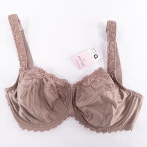 Rosa Faia Scarlett Bra 34G Dusty Rose Lace Trim Beautyfull Underwire #5648 New